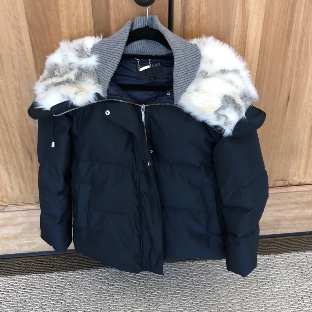 Bernardo Faux Fur Hooded Coat
